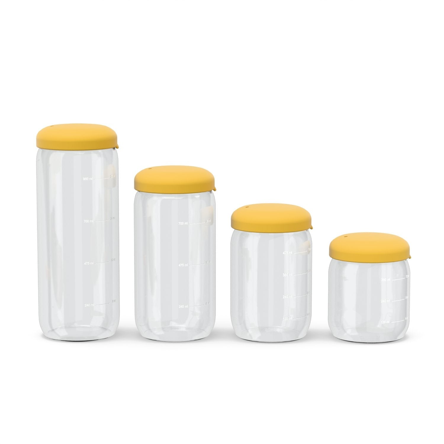 Food Storage Jar in Borosilicate Glass 34 oz - Mimosa
