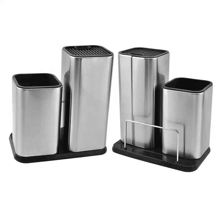 Universal Stainless Steel Knife Block