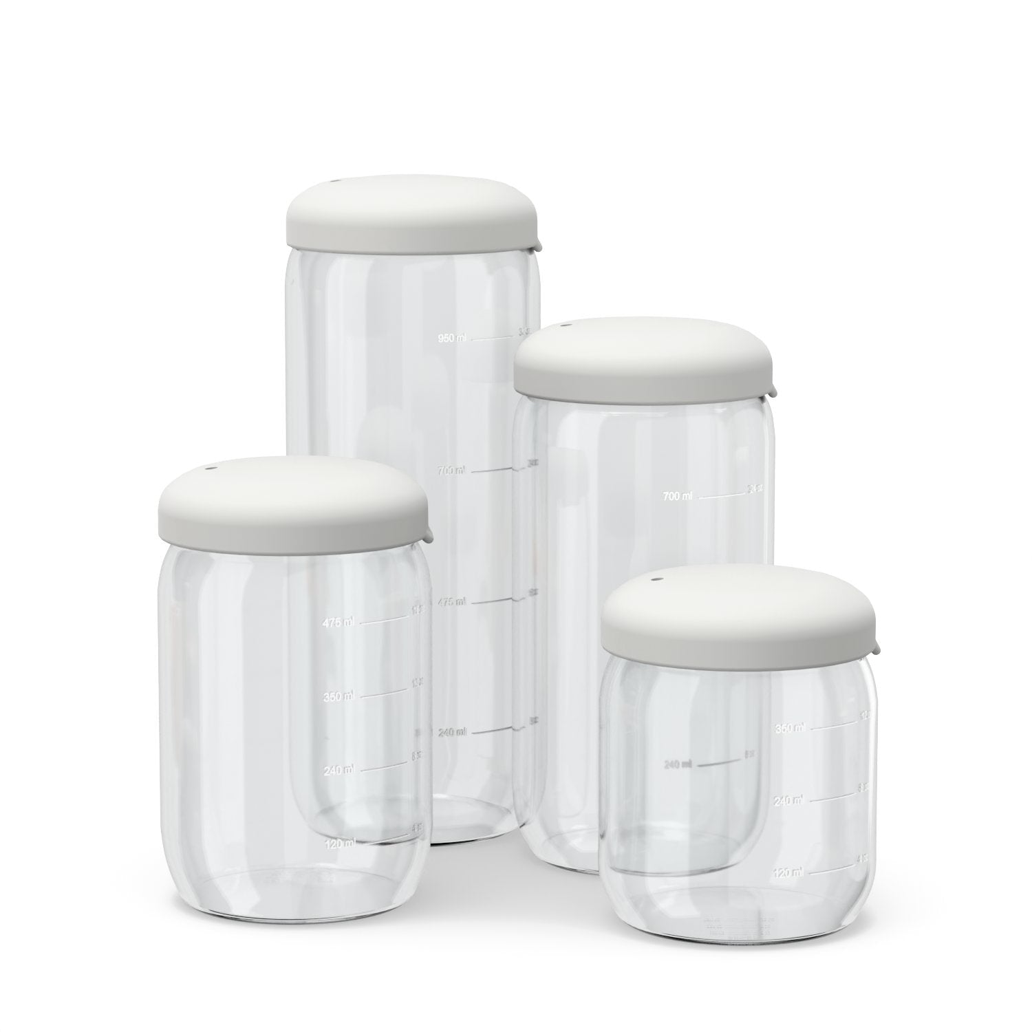 Food Storage Jar in Borosilicate Glass 25 oz - Cloud
